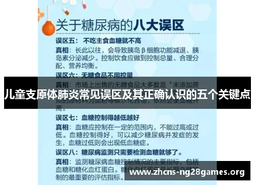 儿童支原体肺炎常见误区及其正确认识的五个关键点